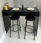 Mesa Bancada Gourmet Roma 115 cm, MDF Premium Com Fita PVC, Pés Reguláveis, Silestone Funcional Para Cozinha, Suporta Até 80 Kg, Estilo E Durabilidade