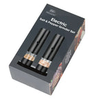 Moedor elétrico recarregável via USB para sal e pimenta. Moagem automática com ajuste de aspereza, luz LED e design moderno. Ideal para uso doméstico e profissional