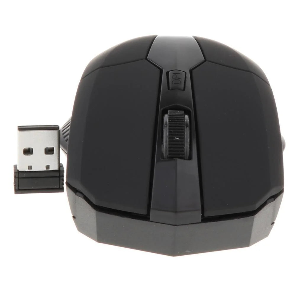 Mouse Preto Sem Fio Knup, combina liberdade de movimento com alta precisão, ideal para profissionais que exigem desempenho e conforto