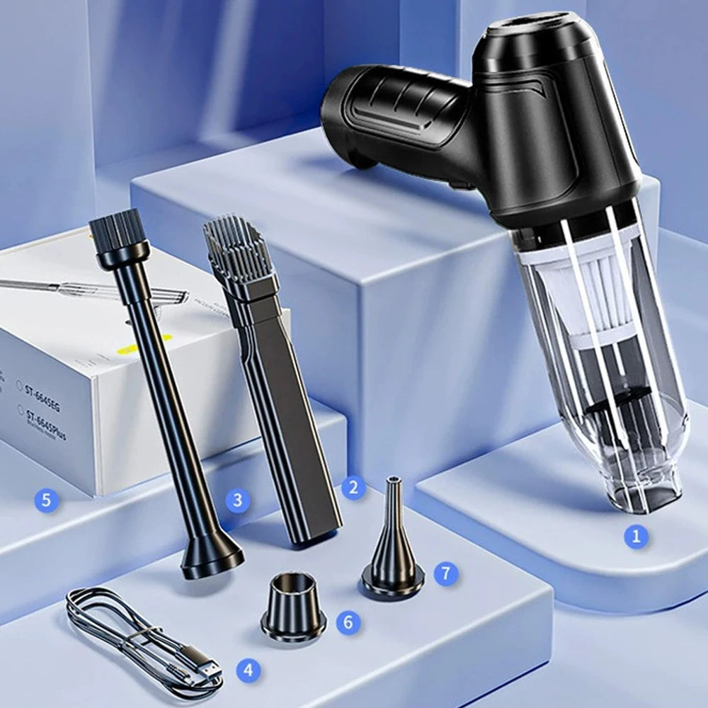 O Aspirador de Pó Portátil 4 em 1 Sem Fio Recarregável UltraPower revoluciona sua experiência de limpeza com tecnologia avançada e versatilidade incomparável em um único aparelho.