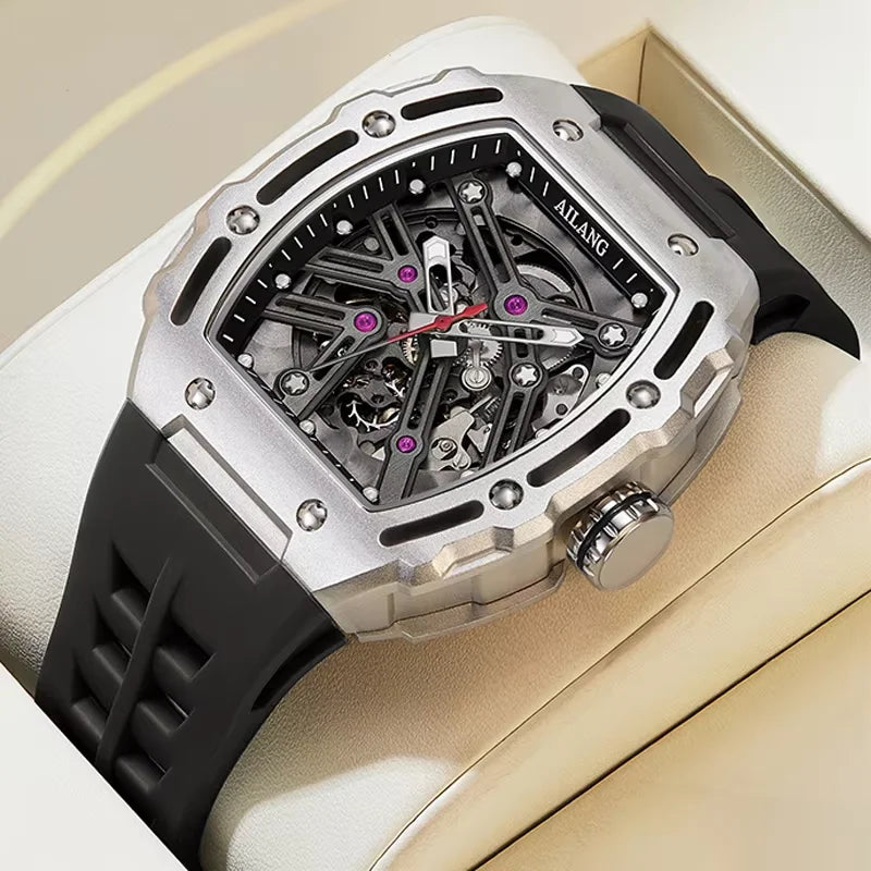 Relógio de luxo Daniel Gorman AL8098 feito artesanalmente pelo designer Liu Weidong. Sapphire crystal, tourbillon skeleton, automático premium e design exclusivo.