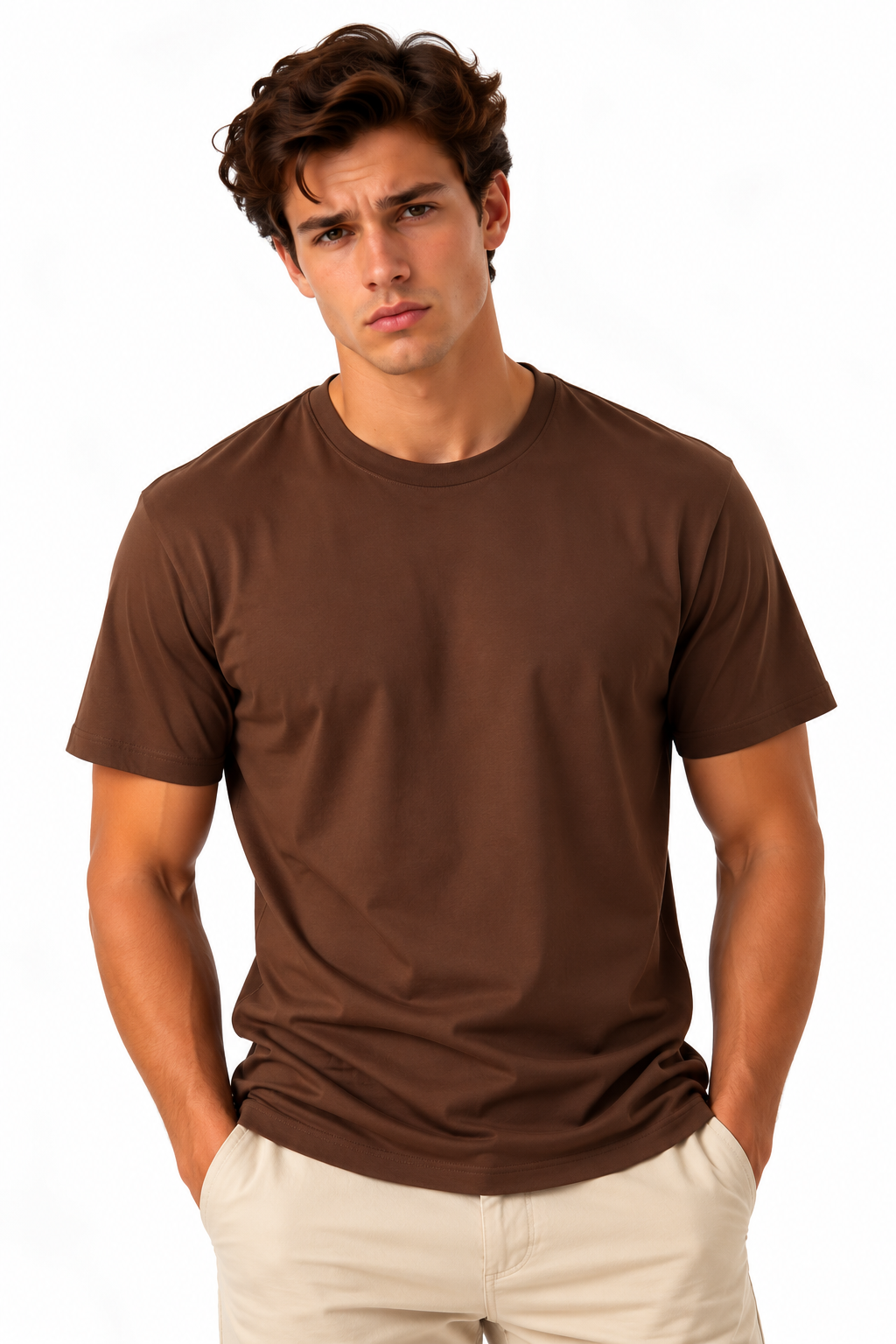 Camiseta Masculina Básica 100% Algodão