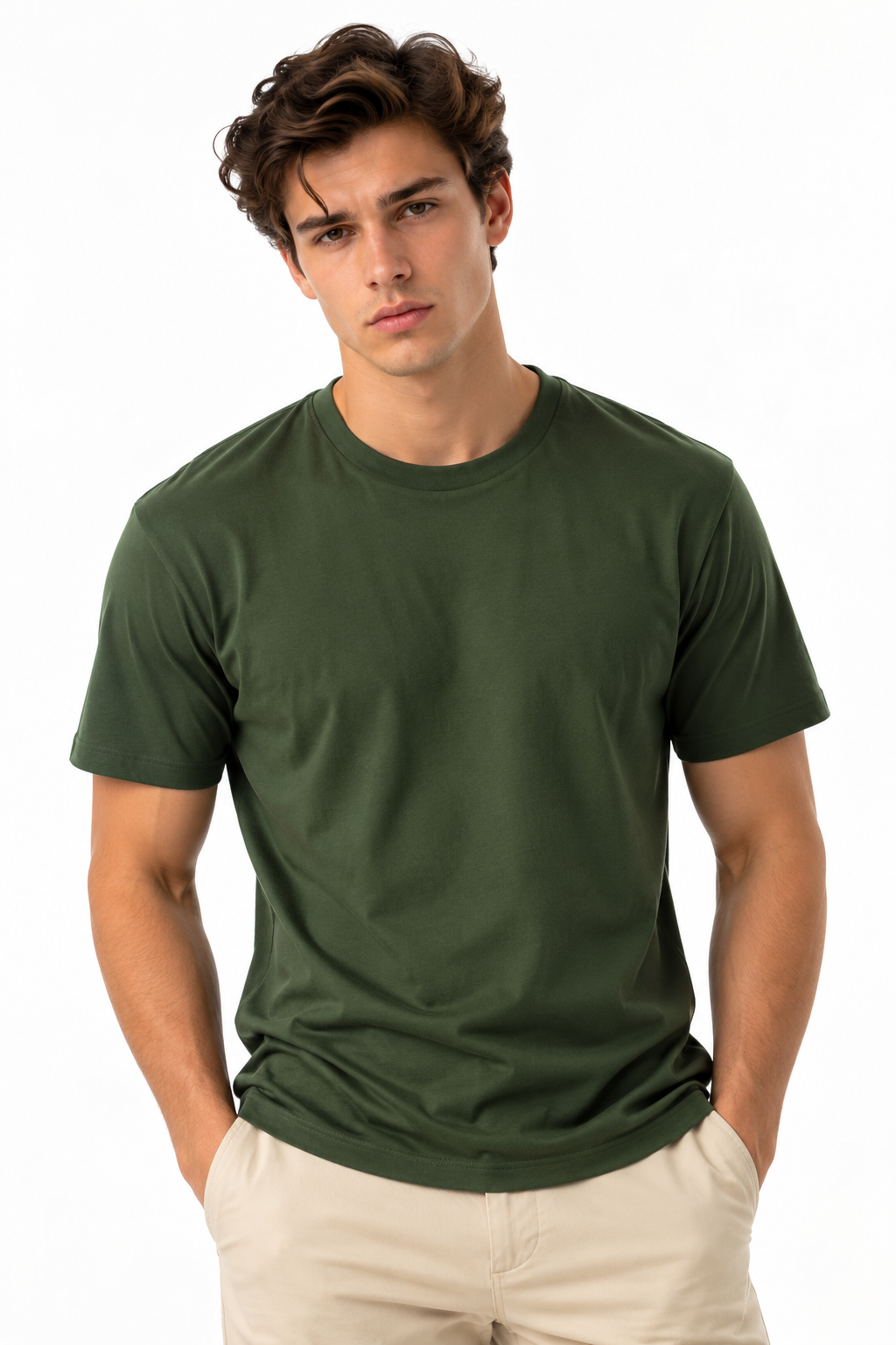 Camiseta Masculina Básica 100% Algodão