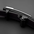 Cinto Masculino Couro Luxo 3,5 cm Fivela Automática Metal