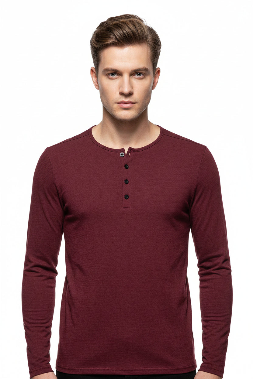 Camiseta Masculina Manga Longa Gola Padre