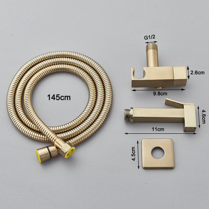 Bidê de Parede Aço Inox Spray Frio