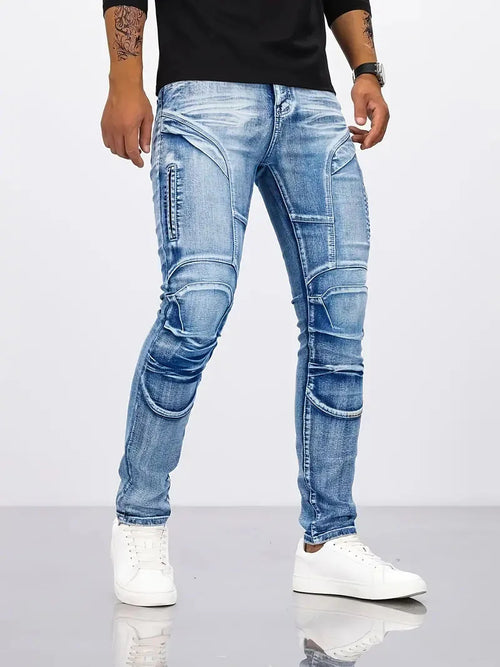 Calça Jeans Masculina Slim Estilo Moderno e Urbana