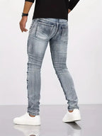 Calça Jeans Masculina Slim Estilo Moderno e Urbana