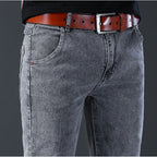 Calça Jeans Masculina Estilo Coreano Slim