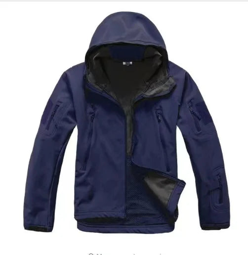 Jaqueta Masculina Térmica Impermeável Com Capuz