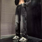 Calça jeans Masculina Estilo Britânico