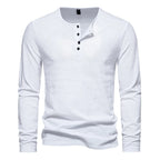 Camiseta Masculina Manga Longa Slim Fit Algodão