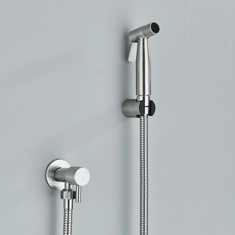 Bidê de Parede Manual em Aço Inox