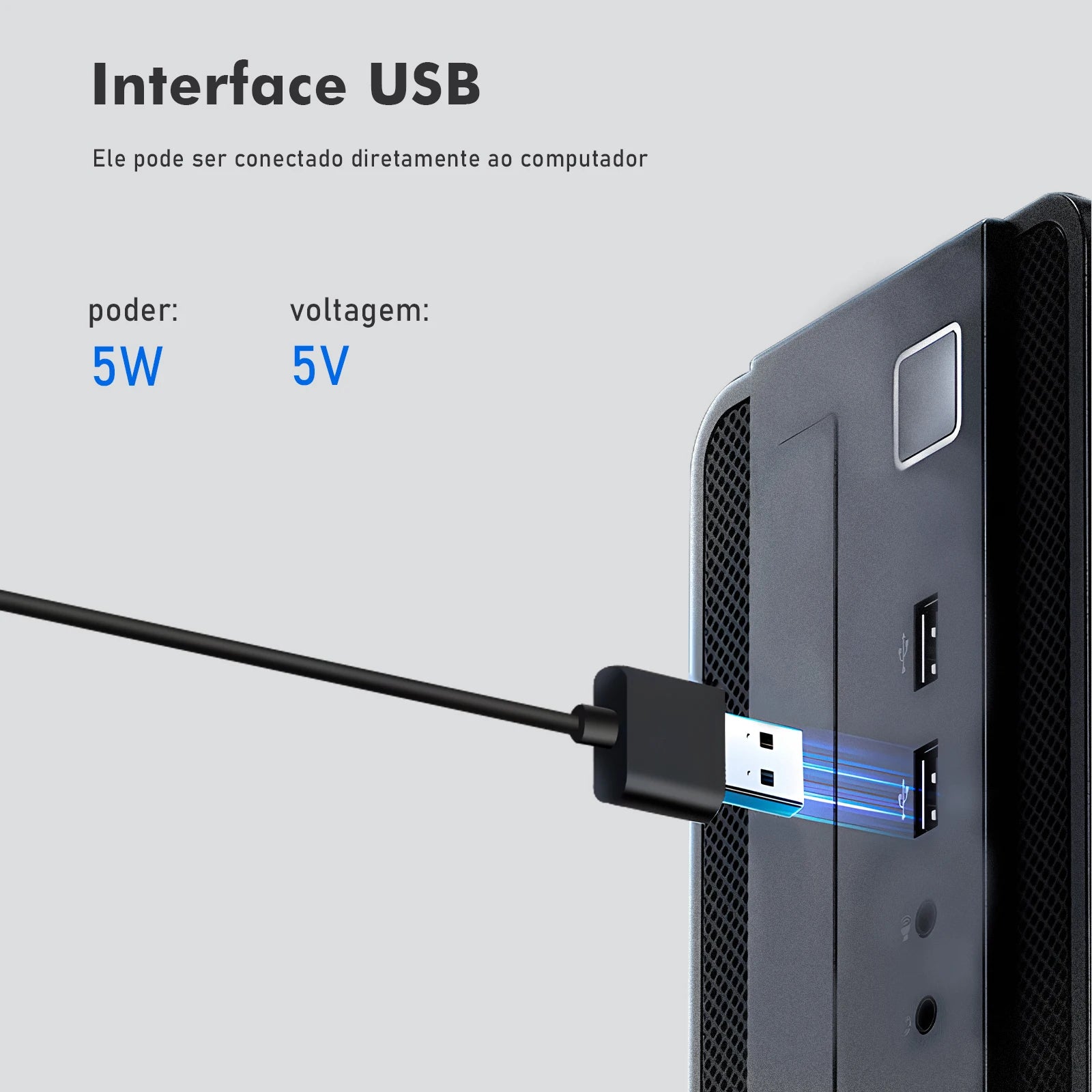 Luminária para Monitor com Controle Touch e Proteção Ocular