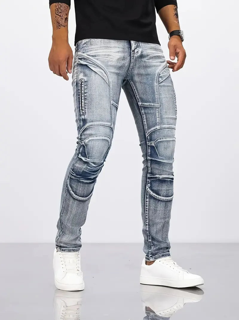 Calça Jeans Masculina Slim Estilo Moderno e Urbana