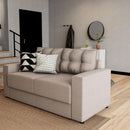 Sofá 3 Lugares Retrátil Lubeck, em Linho Cru combina design sofisticado e funcionalidade