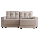 Sofá 3 Lugares Retrátil Lubeck, em Linho Cru combina design sofisticado e funcionalidade