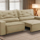 Sofá Retrátil Bege