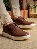 Tênis Casual Masculino, Sneakers Masculino Café, Solado Alto Confortável, Material Sintético de Alta Performance, Forro Almofadado Espuma PU, Palmilha Fibra Com Esquino Aço, Solado Micro-Expandido Vira T.R., Estilo Urbano Casual Ar Livre.