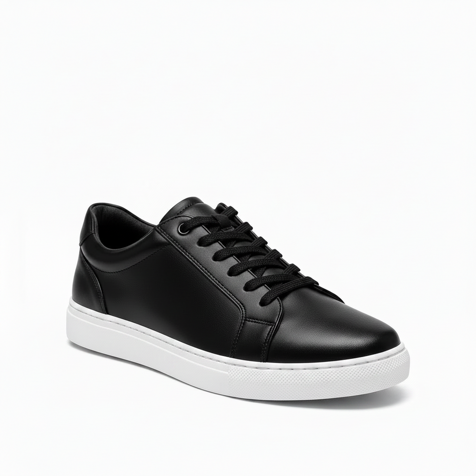 Tênis Casual Masculino de Couro Premium Confortável