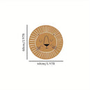 Tapete Decorativo Leão e Sol 100% Poliéster Grande Macio Lavável