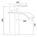 Torneira Banheiro Cascata Baixa Cromada Premium