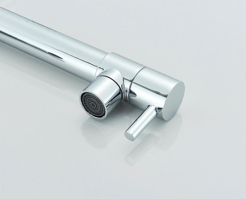 Torneira Gourmet Inox de Parede, Jato Duplo Aerado e Ducha, Bica Giratória 360°, Design Robusto e Fácil Instalação, Aproveite Durabilidade e Estilo, Compre Agora