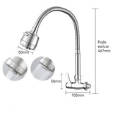 Torneira Gourmet de Parede Inox