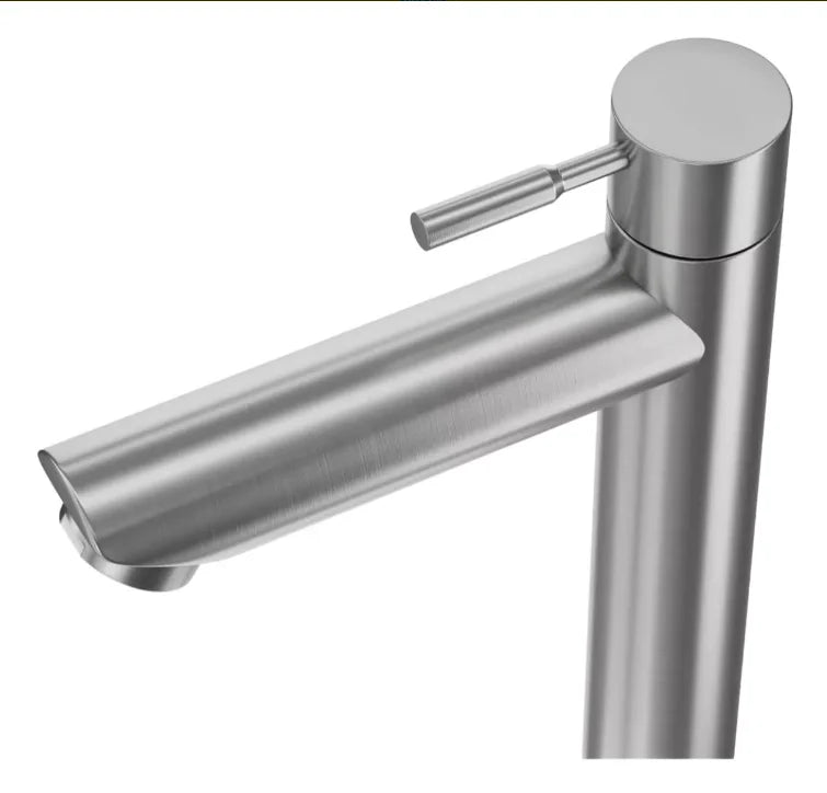 Torneira de Banheiro Monocomando Fria Aço Inox