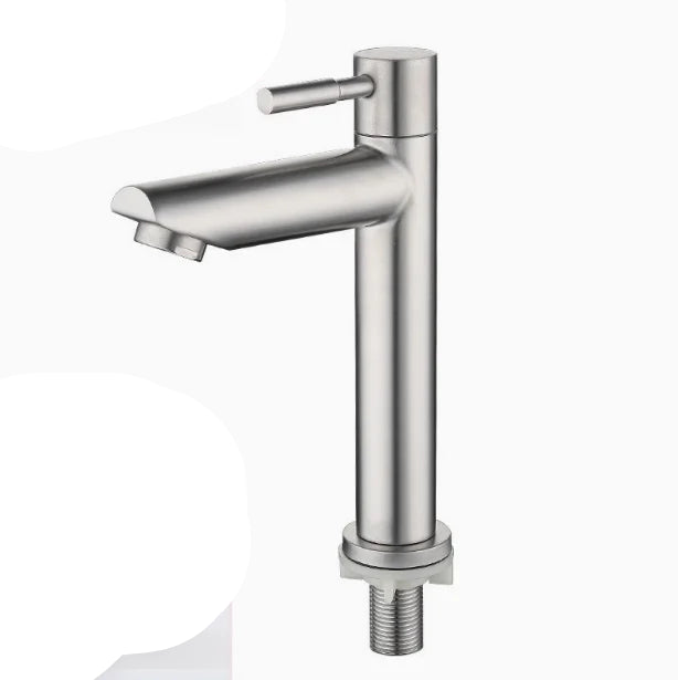 Torneira de Banheiro Monocomando Fria Aço Inox