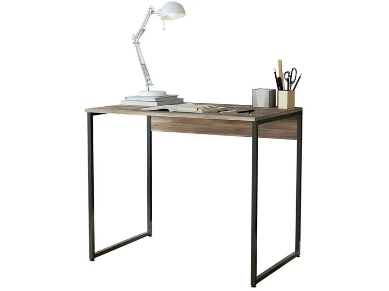 Urban Mesa Industrial 90×60cm Compacta Eficiência, Tampo Em MDP 15Mm FF Mel Com Estilo Moderno, Estrutura De Aço Preta Pintura Epóxi Alta Durabilidade, Suporta Até 20Kg Ideal Para Trabalho Com Laptop Monitor, Montagem Com Sistema Bolt Simples E Funcional, Limpeza Prática Com Pano Seco Sem Abrasivos
