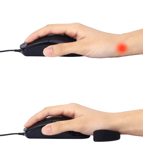 Almofada de Descanso de Pulso de Silicone para Mouse Almofada de Descanso de Pulso de Silicone para Mouse SabinoVision 