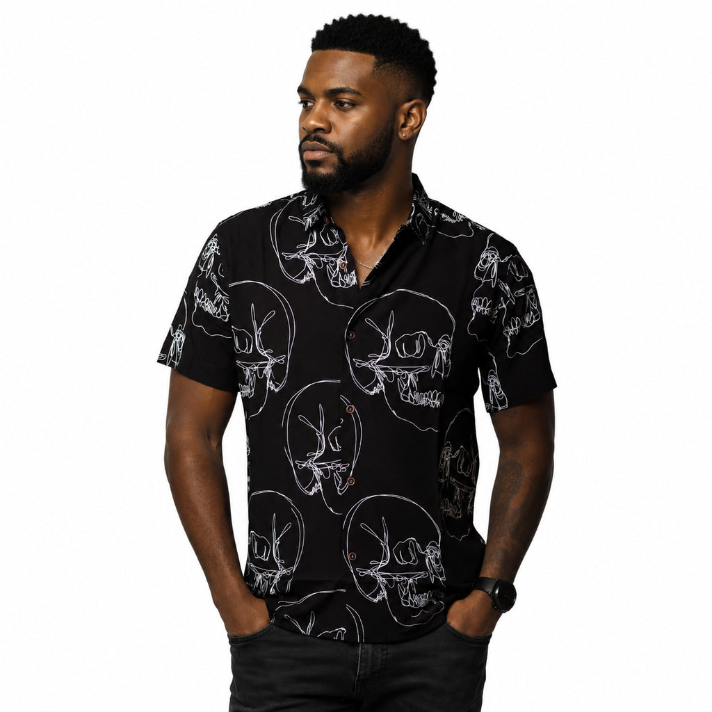 camisa masculina, camisa viscose, camisa caveira, camisa estampada, camisa social masculina, manga curta masculina, streetwear masculino, moda masculina, camisa premium, camisa casual, camisa slim fit, camisa floral masculina, camisa verão masculina, camisa moderna masculina, camisa fashion masculina