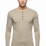 Camiseta Masculina Manga Longa Gola Padre