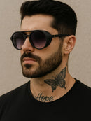 Óculos de sol Steampunk Alok Premium Floripa, estilo retrô soldador unissex, proteção UV400, armação de acetato, lentes de policarbonato, aro completo, ideal para moda praia e uso diário.