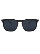 Óculos de sol polarizado Madrid Preto, estilo quadrado clássico vintage, proteção UV400, armação em acetato e metal, lentes de policarbonato, aro completo, unissex, ideal para moda praia e uso diário.