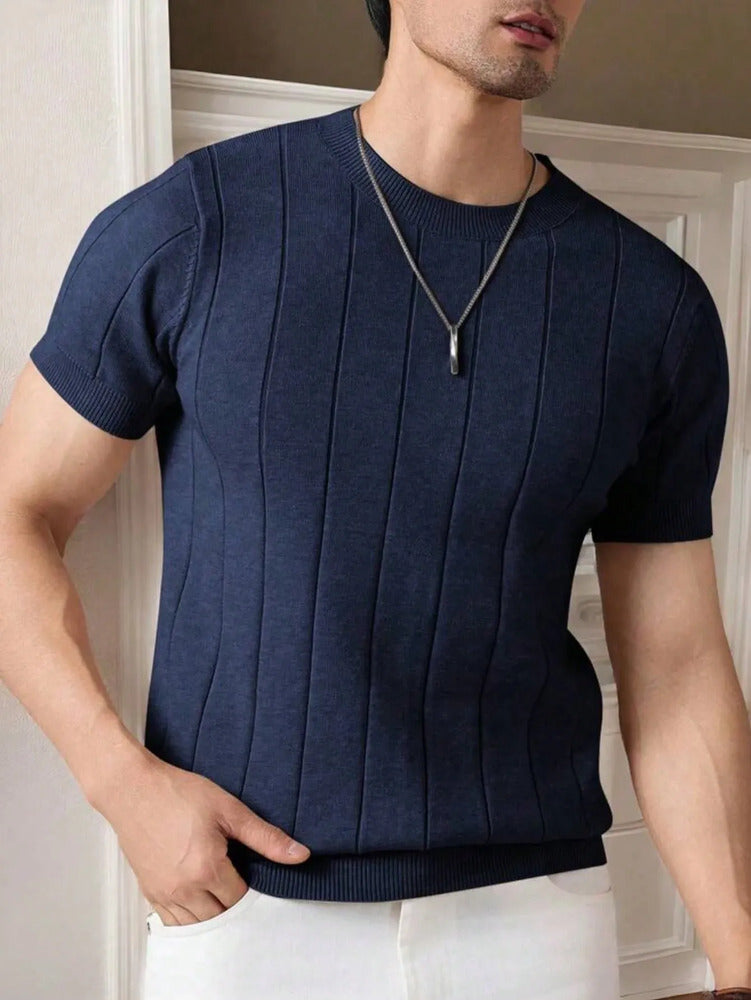Camiseta Masculina Slim Fit Gola Careca Premium