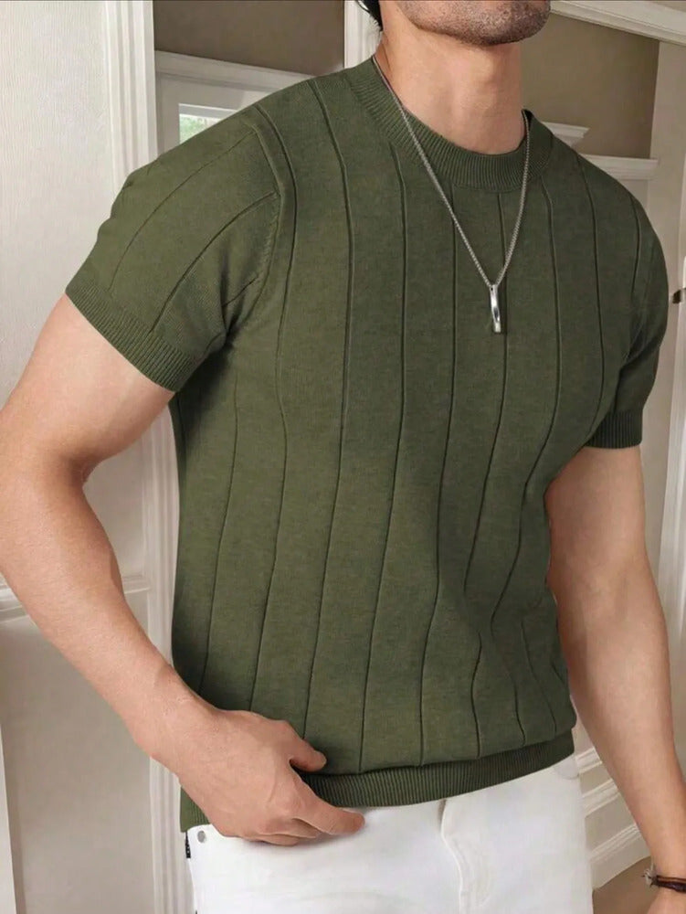 Camiseta Masculina Slim Fit Gola Careca Premium