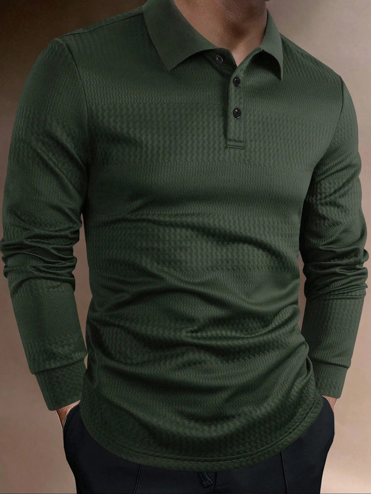 Camisa Polo Masculina Manga Longa