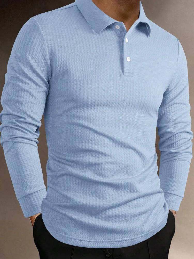 Camisa Polo Masculina Manga Longa