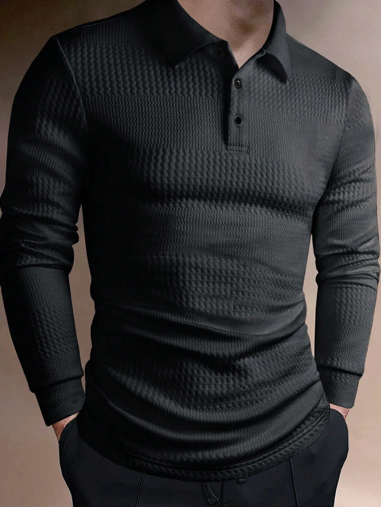 Camisa Polo Masculina Manga Longa