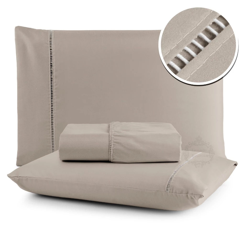 jogo lençol queen micropercal 400 fios ponto palito branco