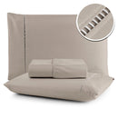 jogo lençol queen micropercal 400 fios ponto palito branco