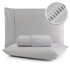 jogo lençol queen micropercal 400 fios ponto palito branco