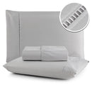 jogo lençol queen micropercal 400 fios ponto palito branco