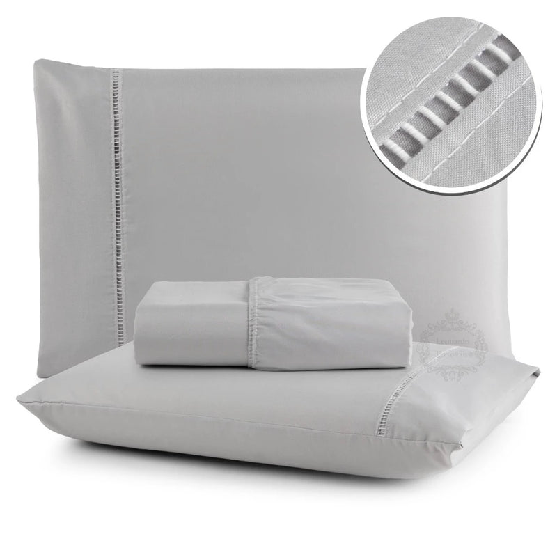 jogo lençol queen micropercal 400 fios ponto palito branco