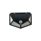 kit luminária solar 20W 100 LEDs sensor de movimento IP66