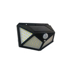 kit luminária solar 20W 100 LEDs sensor de movimento IP66