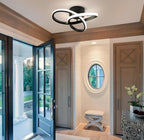 Luminária de teto LED moderna 3 cores superfície 220 V